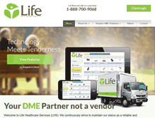 Tablet Screenshot of lifehealthcareservices.com